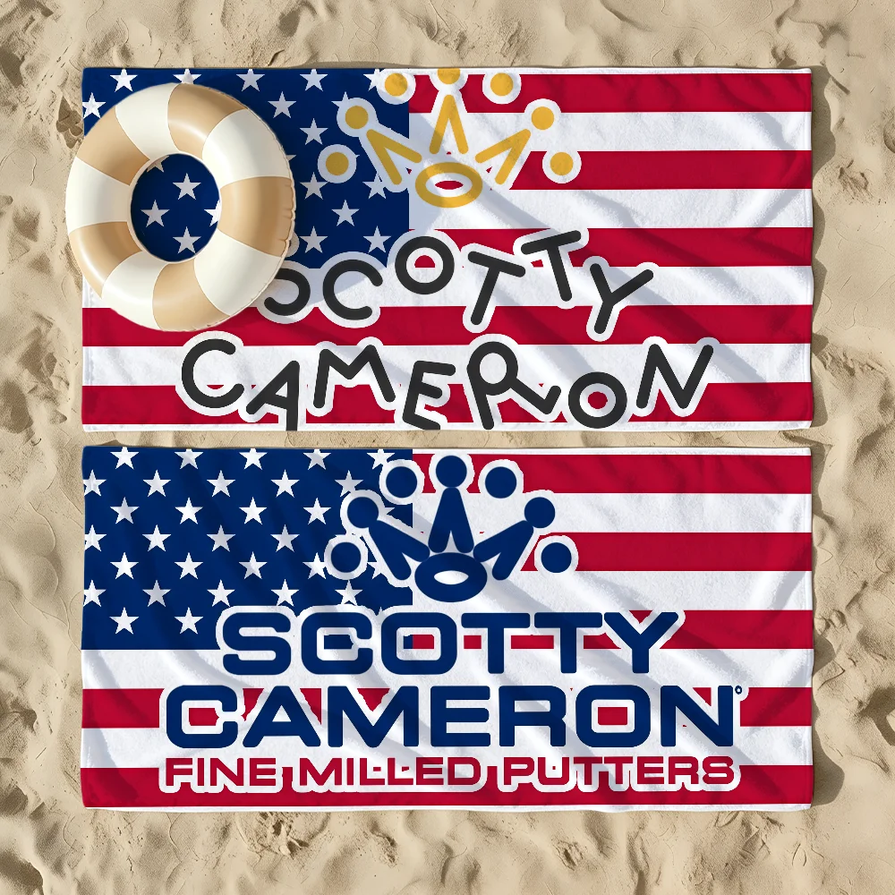 Toalla de playa con estampado de moda S-Scotty C-Cameron, toalla de playa extragrande de secado rápido, toallas de playa suaves y absorbentes para hombres y mujeres
