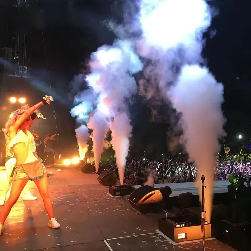 

1500 Вт Вертикальная дымовая машина Портативная 24x9 Вт RGB светодиодная дымовая туманная машина Воздушная колонка Jet DMX Пульт дистанционного управления для DJ Disco Party Stage Fogger