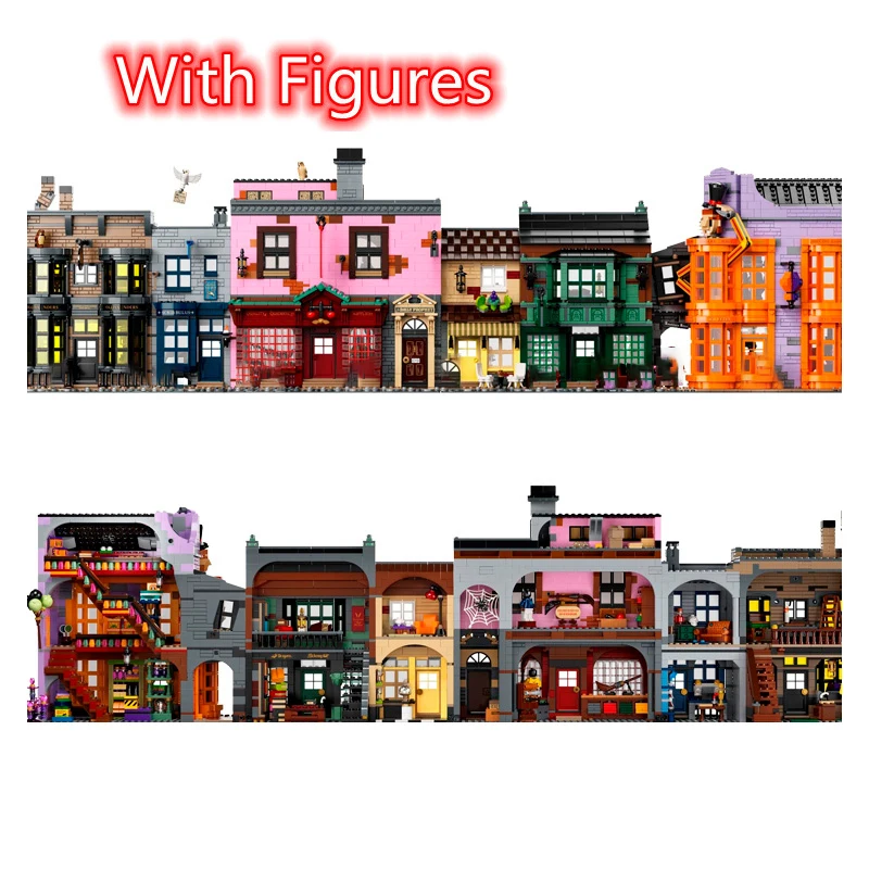 Adjacent Alley Street View Model The Ministry of 75978 Moc Modular Building Blocks Bricks Action Dolls Kid Christmas Toy 5544pcs