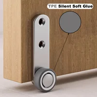 Heavy-Duty Silent Sliding Door Wheel with 4 Rollers and 8 Screws Metal Directional Casters Sliding Track Wheels Door Hardware 2