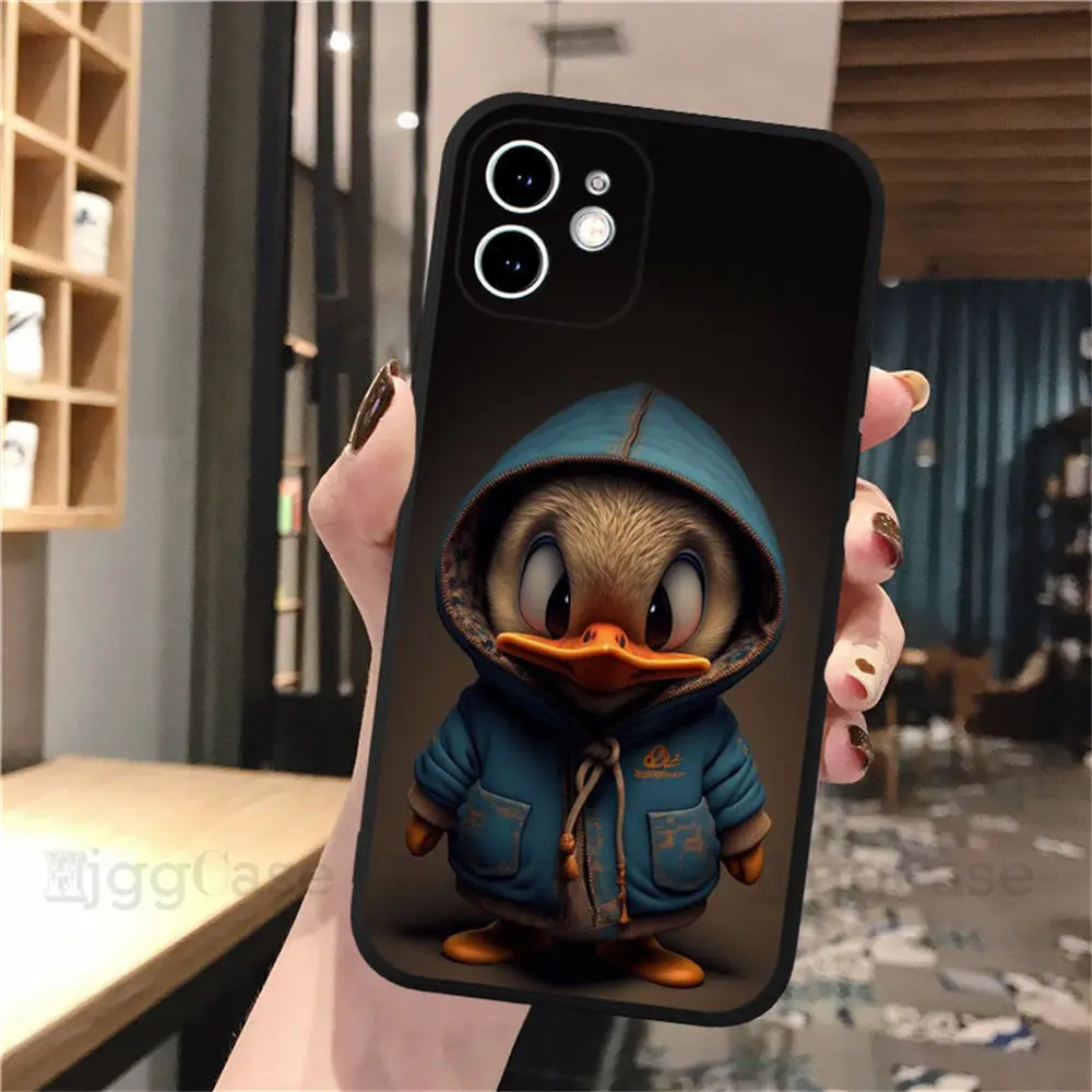 Case For Apple iPhone 14 15 13 12 11 Pro Max Mini XS Max XR X 7 8 Plus 6 6S Cover Shell Monkey Frog Pig Cow Bird Cat Animal