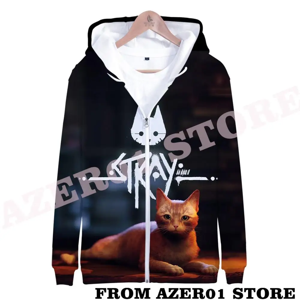 

Stray Game Merch Zipper Hoodies Autumn Winter Men/Women Streetwear Zip Hooded Sweatshirt