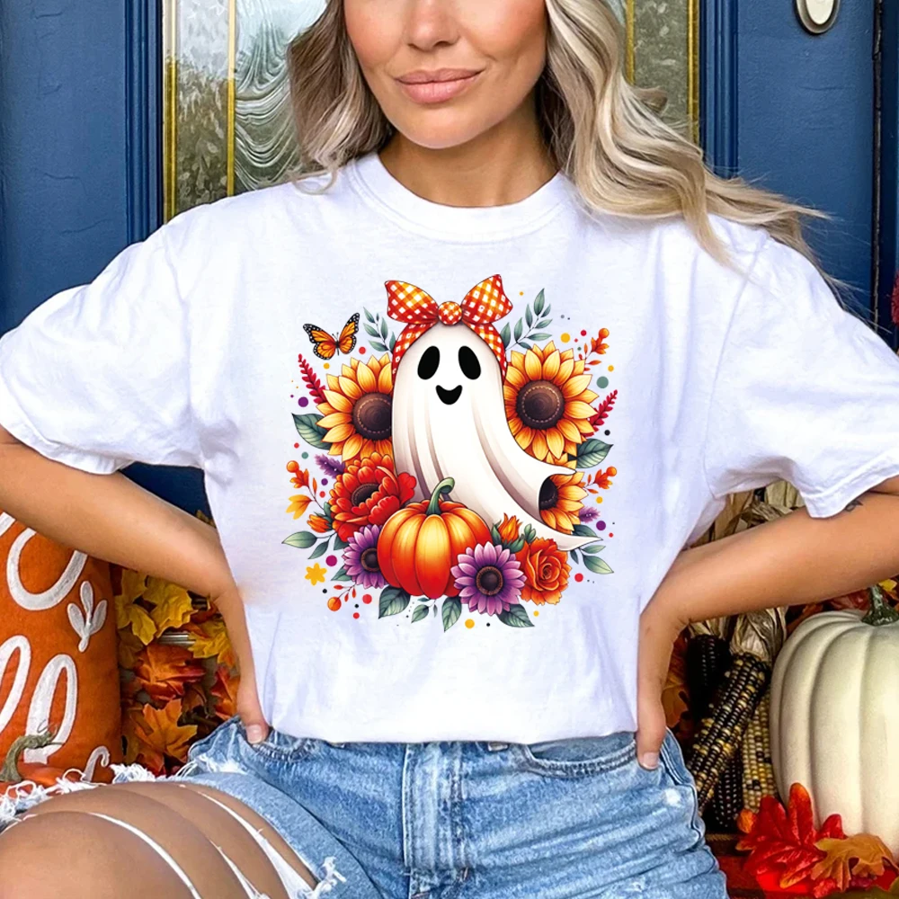 Halloween series plant flower imps heat transfer hot stamping paste suitable for DIY washable ironing accessories heat transfer