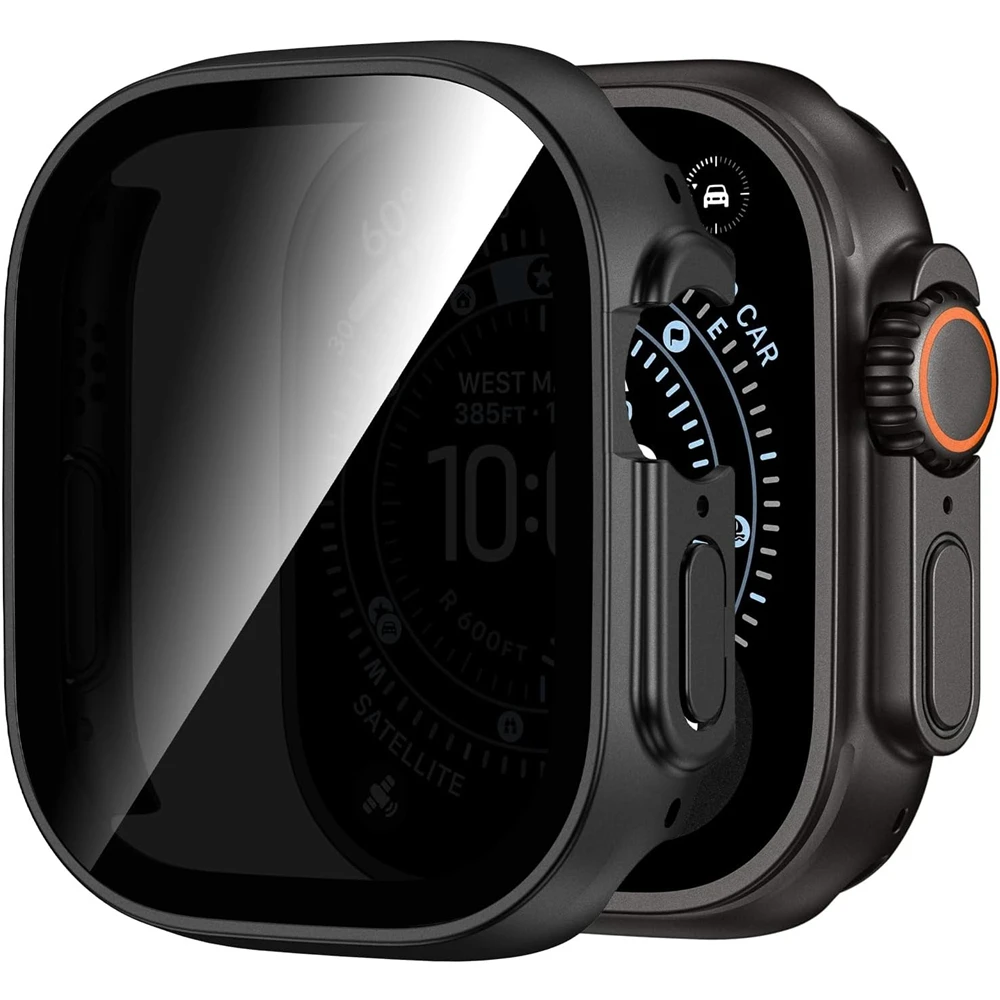 

Glass+Cover For Apple Watch case 49mm 46mm 44mm 40mm 45mm 41mm 42mm Screen Protector iWatch serie Ultra 11 10 9 8 7 6 SE 5 case