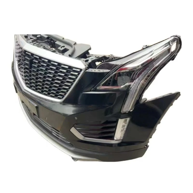 Used High Quality Grille Radiator Fog Light Buffer Front Bumper Assembly Accessories for XT5 2017-2024 Black
