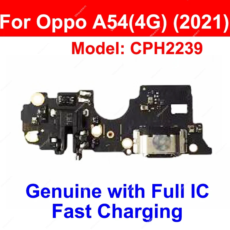 For OPPO A53 A54 A55 A56 A57 A58 A58X 4G 5G USB Charger Board USB Charging Dock Board Connector Flex Cable Fast Charging Parts