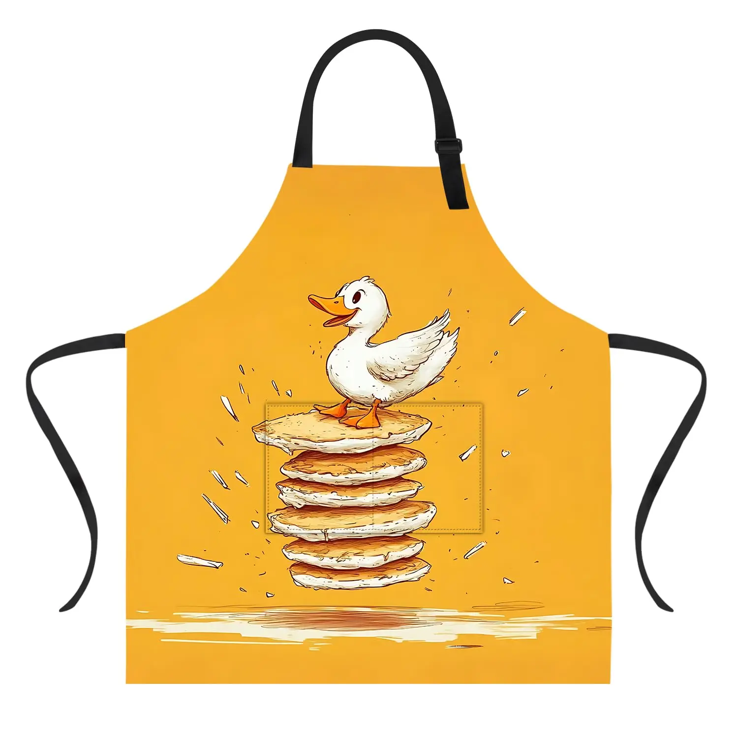 

Funny Duck Apron with Pockets Waterproof for Men Women Kitchen Garden Decor