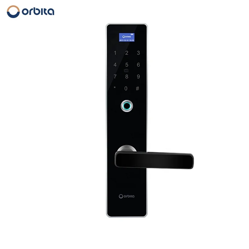 Sus304 P8010 Keyless Biometric Electronic TTlock Tuya Wifi Digital Fingerprint Smart Door Lock for Apartment