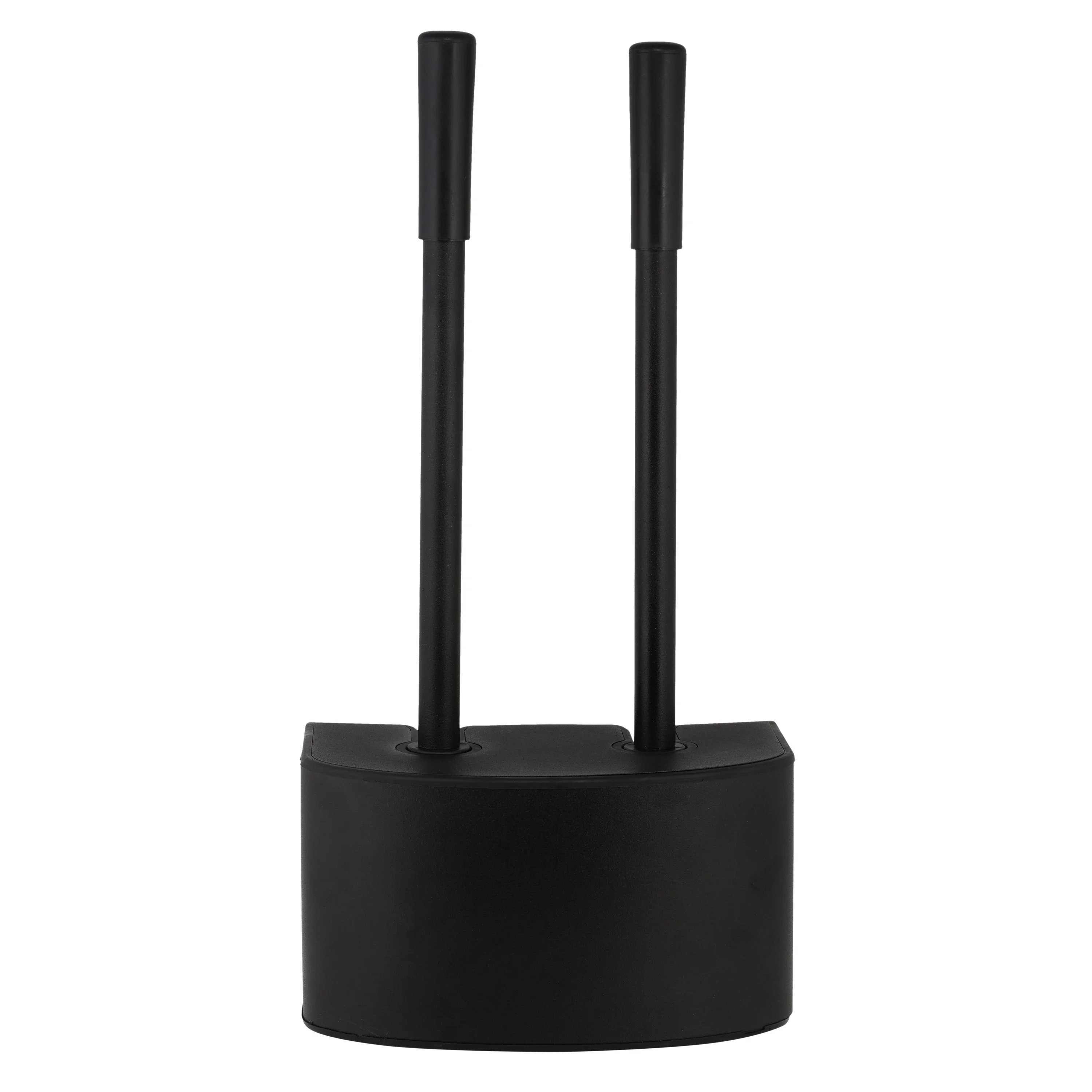 

2-in-1 toilet brush and plunger combo set in black color
