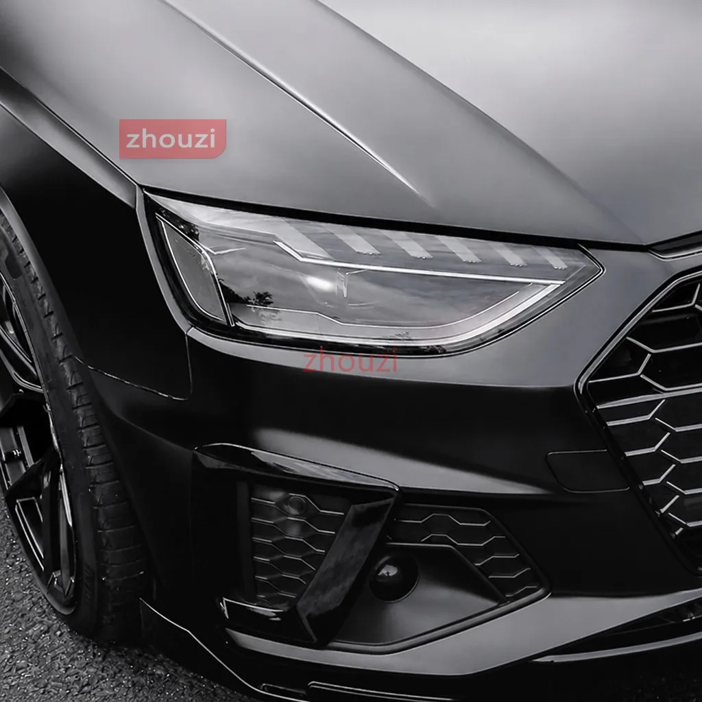 For Audi A3 A4 A5 A6 A7 A8 Q3 Q5 Q7 S3 S4 S5 Light Black Car Tint Lighthouse Tail Light Headlights Fog Vinyl Sticker