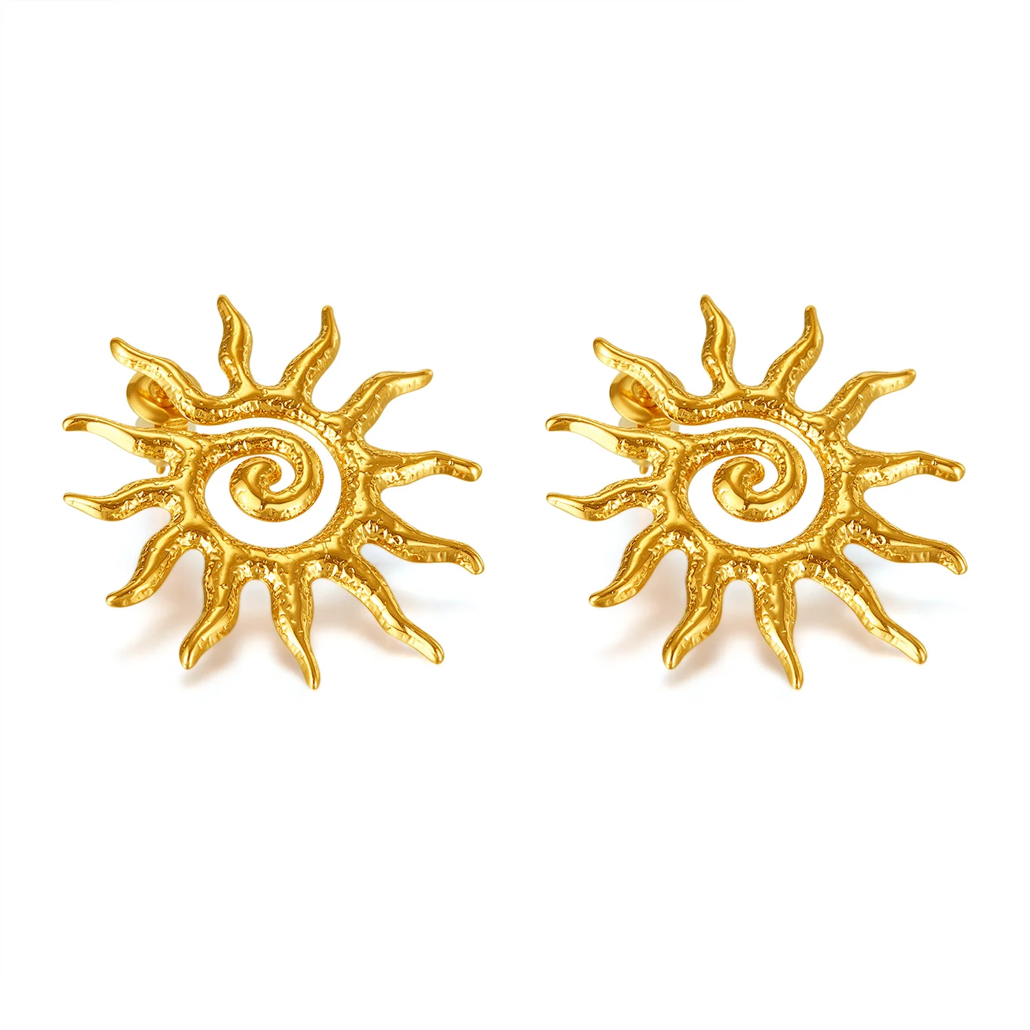 

Women's French Retro Earrings - Gold-Plated Stainless Steel, Unique Design, Fashionable