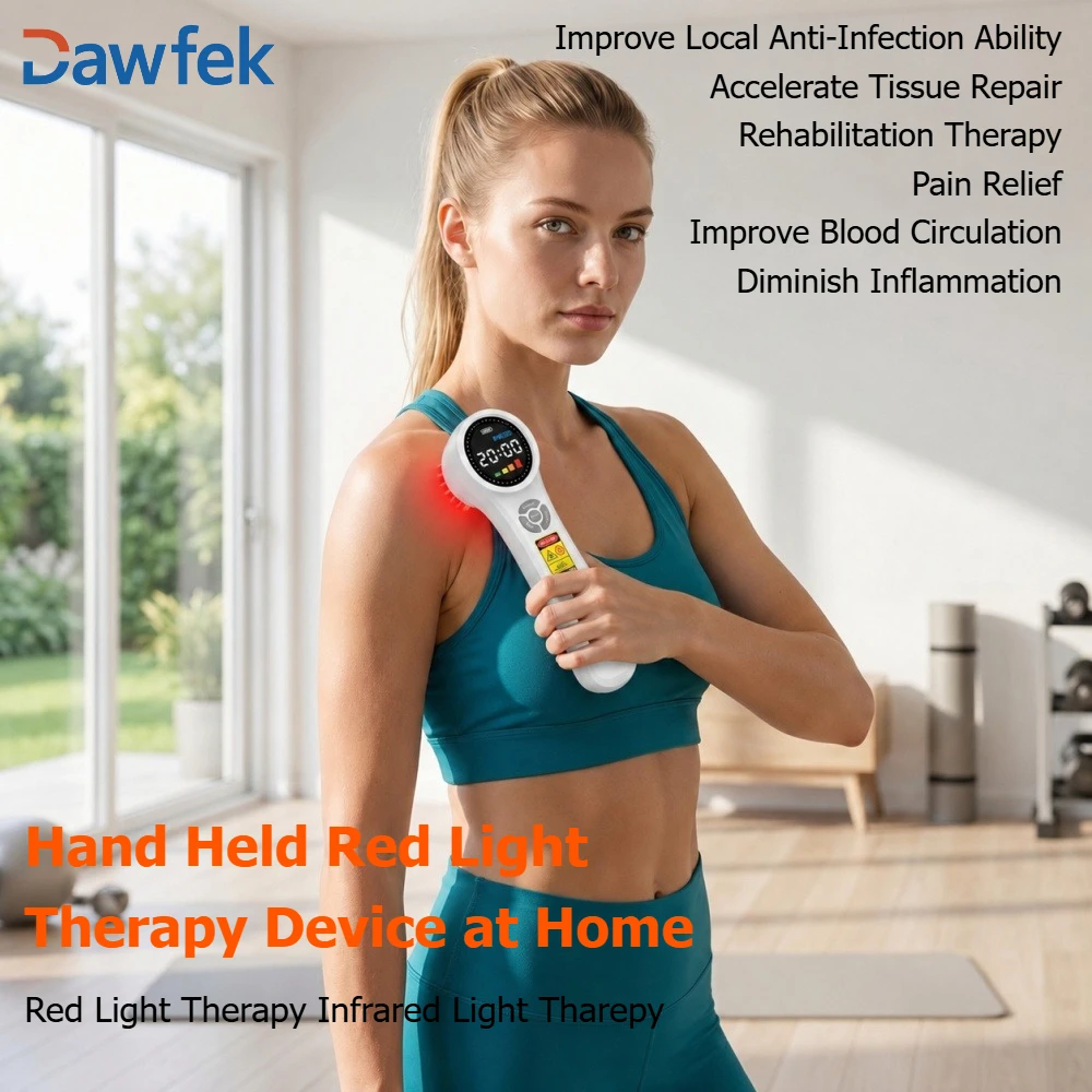 ZJZK 1760mW Red Light Therapy Laser Cold Laser Physiotherapy Device Home Use LLLT for Arthritis Sports Injuries Wound Healing