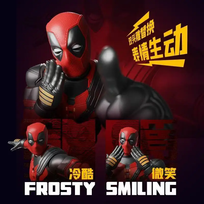 Novos Blokees Marvel Heroes Beyond Edition Deadpool e Wolverine Kit de modelo de montagem Figura de ação Modelo colecionável Presentes Brinquedos