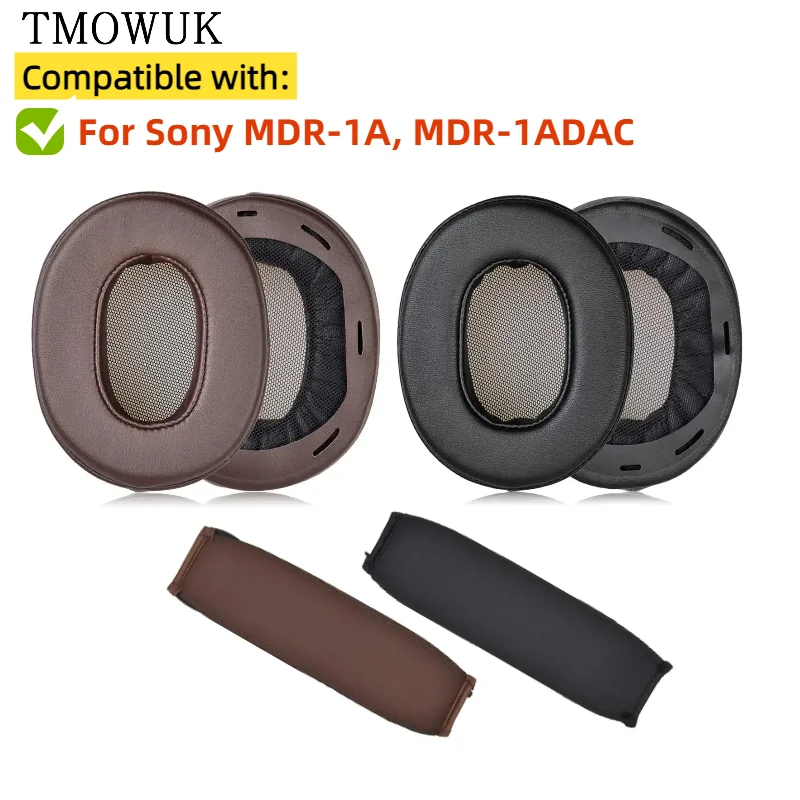 

Replacement Protein Leather Ear Pads Cushion Cover Earpads for Sony MDR-1A, MDR-1ADAC Headset