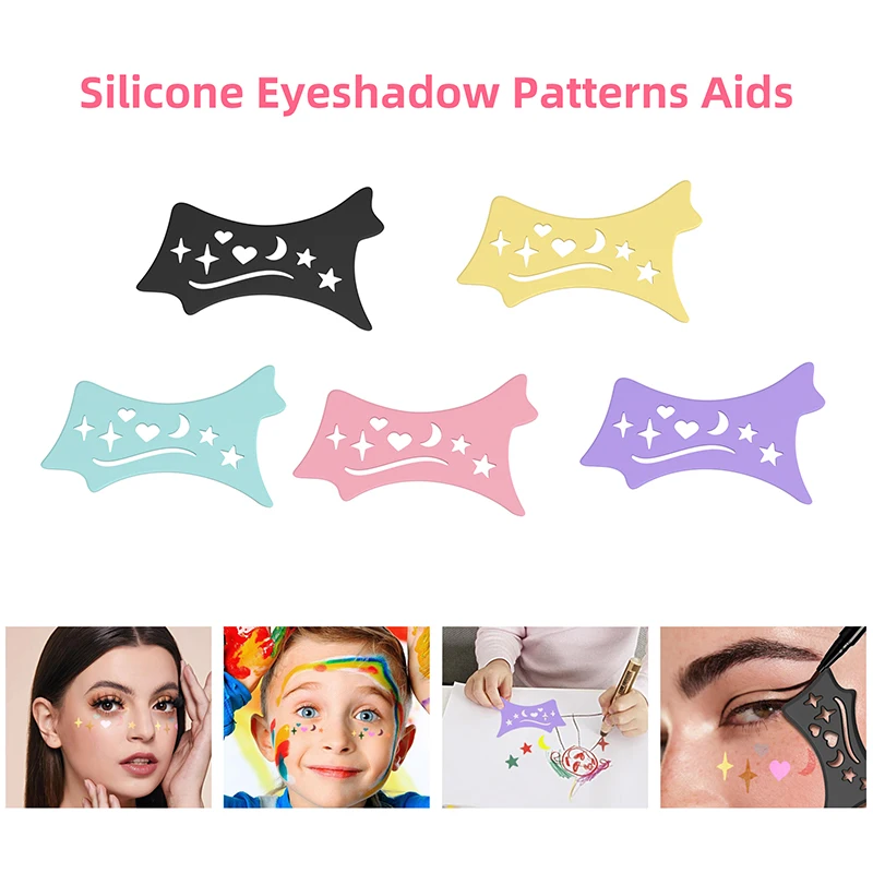 1 Stuk Siliconen Eyeliner Oogschaduw Sjablonen Make-Up Tools Voor Oog Make-Up Lijn Gids Cosmetisch Hulpmiddel Voor Vrouwen