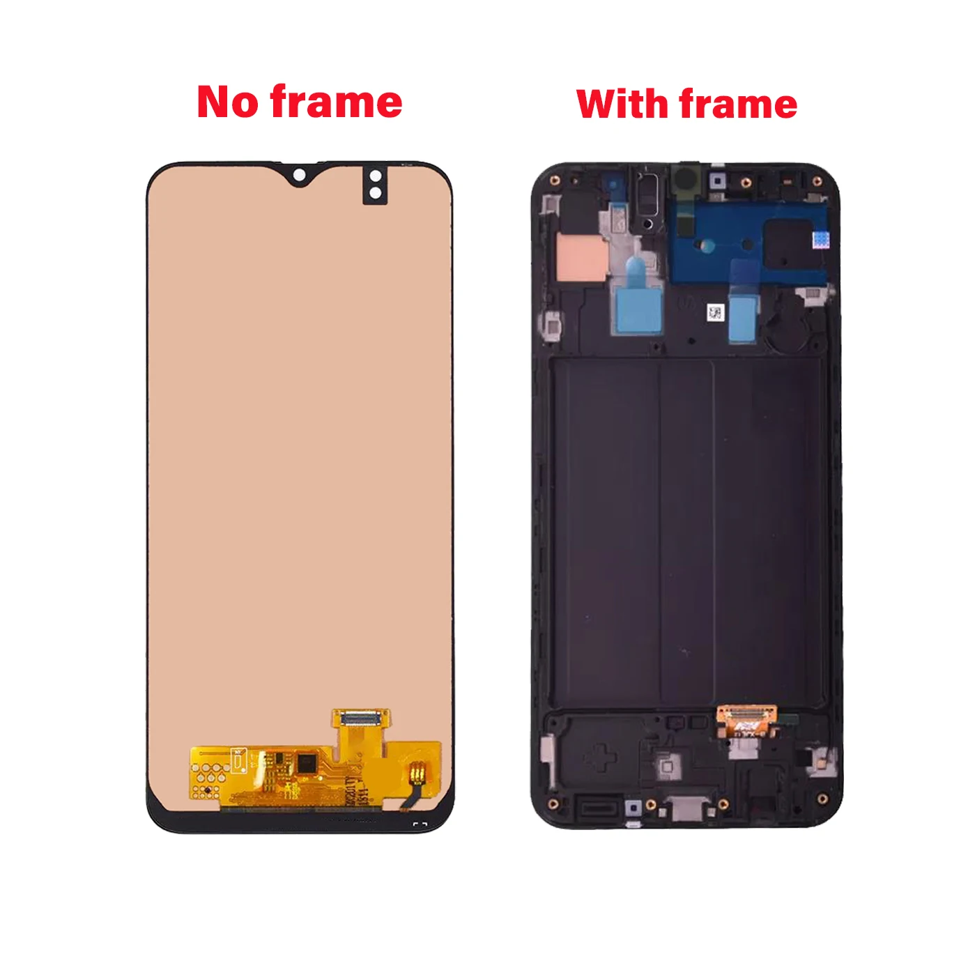 6.4 pouces Super AMOLED pour Samsung Galaxy A50 SM-A505FN/DS A505F/DS Aaffair LCD écran tactile Hébergements eur cadre assemblage remplacement