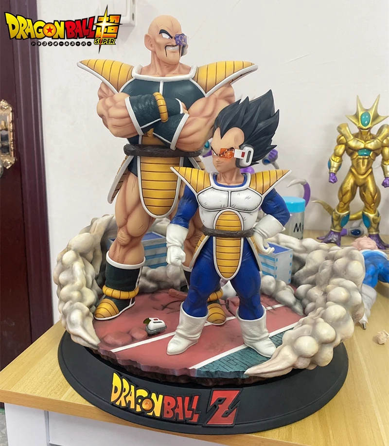 

35cm Anime Dragon Ball Z GK Figures Nappa Vegeta Figurines PVC Debut Super Saiyan Statue Decoration Collectible Model Toys Gift