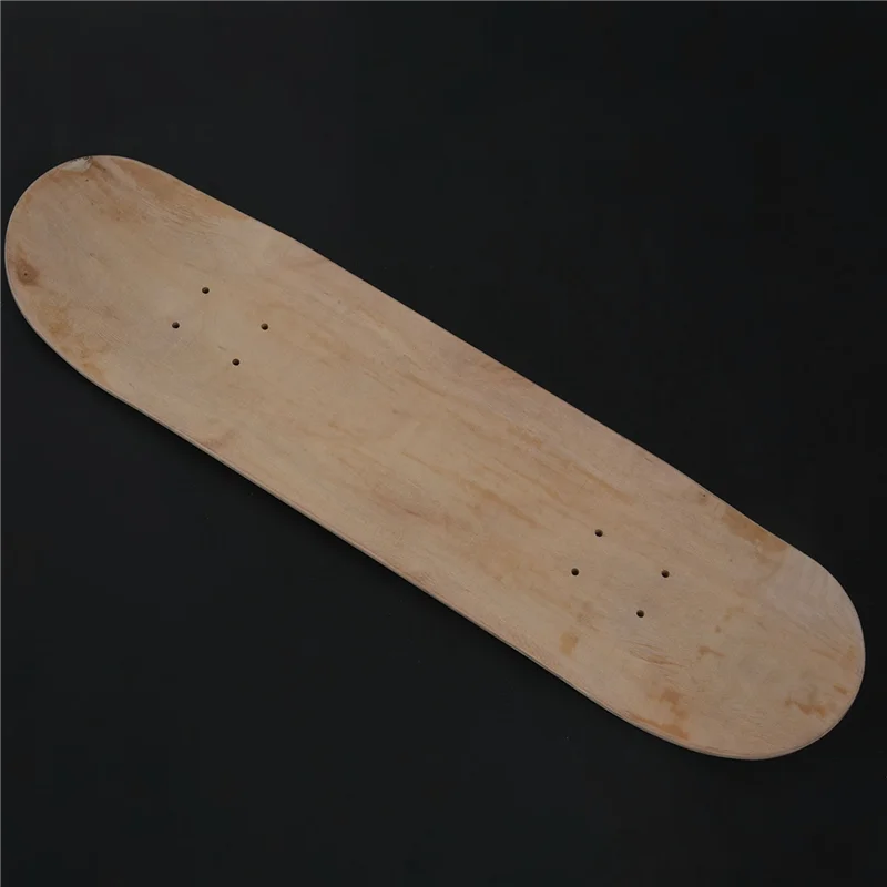 B72A 8Pcs 8Inch 8-Layer Maple Blank Double Concave Skateboards Natural Skate Deck Board Skateboards Deck Wood Maple