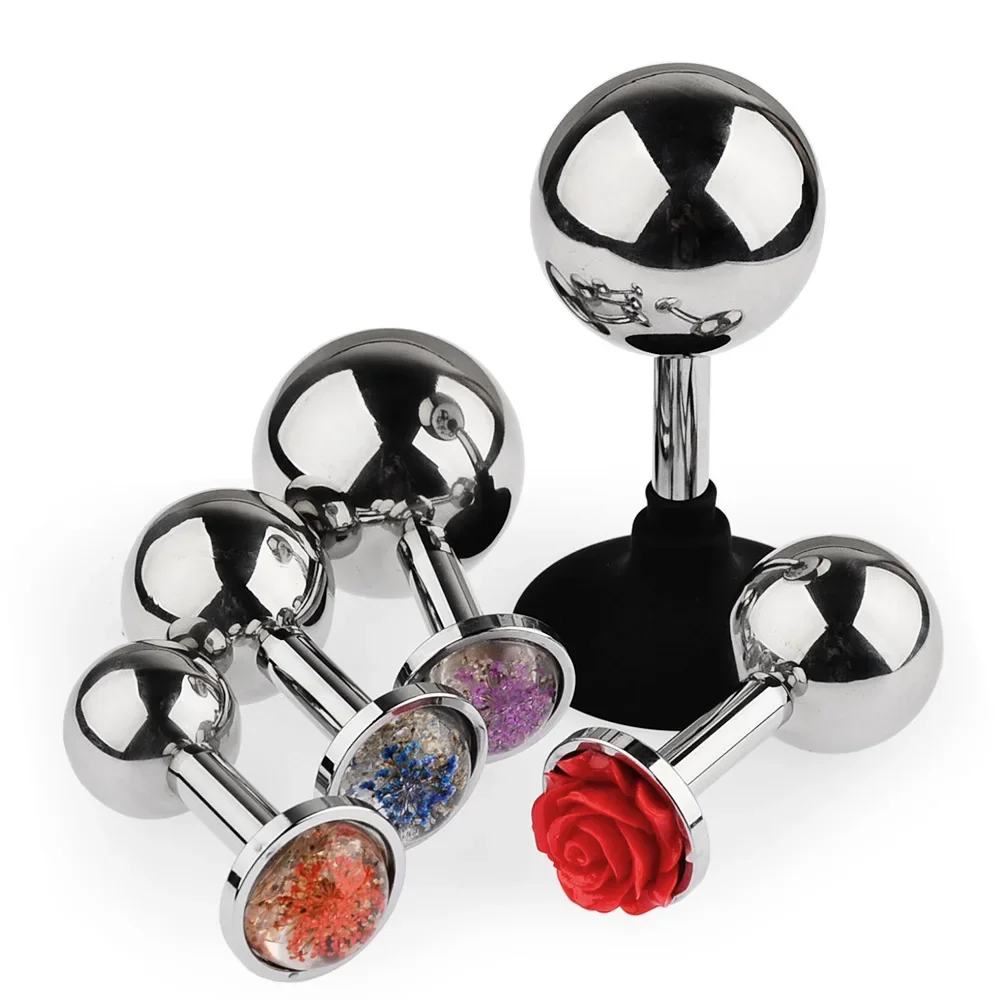 3 sizes of stainless steel anal hollow ultra light hip detachable hollow design anal massager expander masturbation anal plug