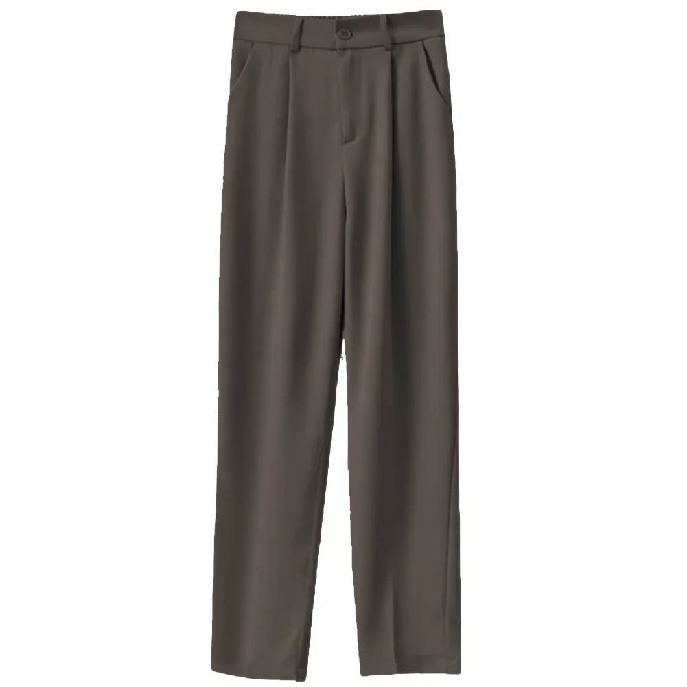 Casual Wear Work Outfits 2XL High Fashion Pants Skinny Trousers Solid Color Pattern Fashionable For Daily Wear