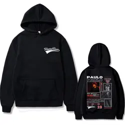 Rapper Paulo Londra Homerun doppelseitiger Druck Hoodie Männer Frauen Hip Hop Vintage Trainings anzug männliche Mode lässig übergroße Hoodies