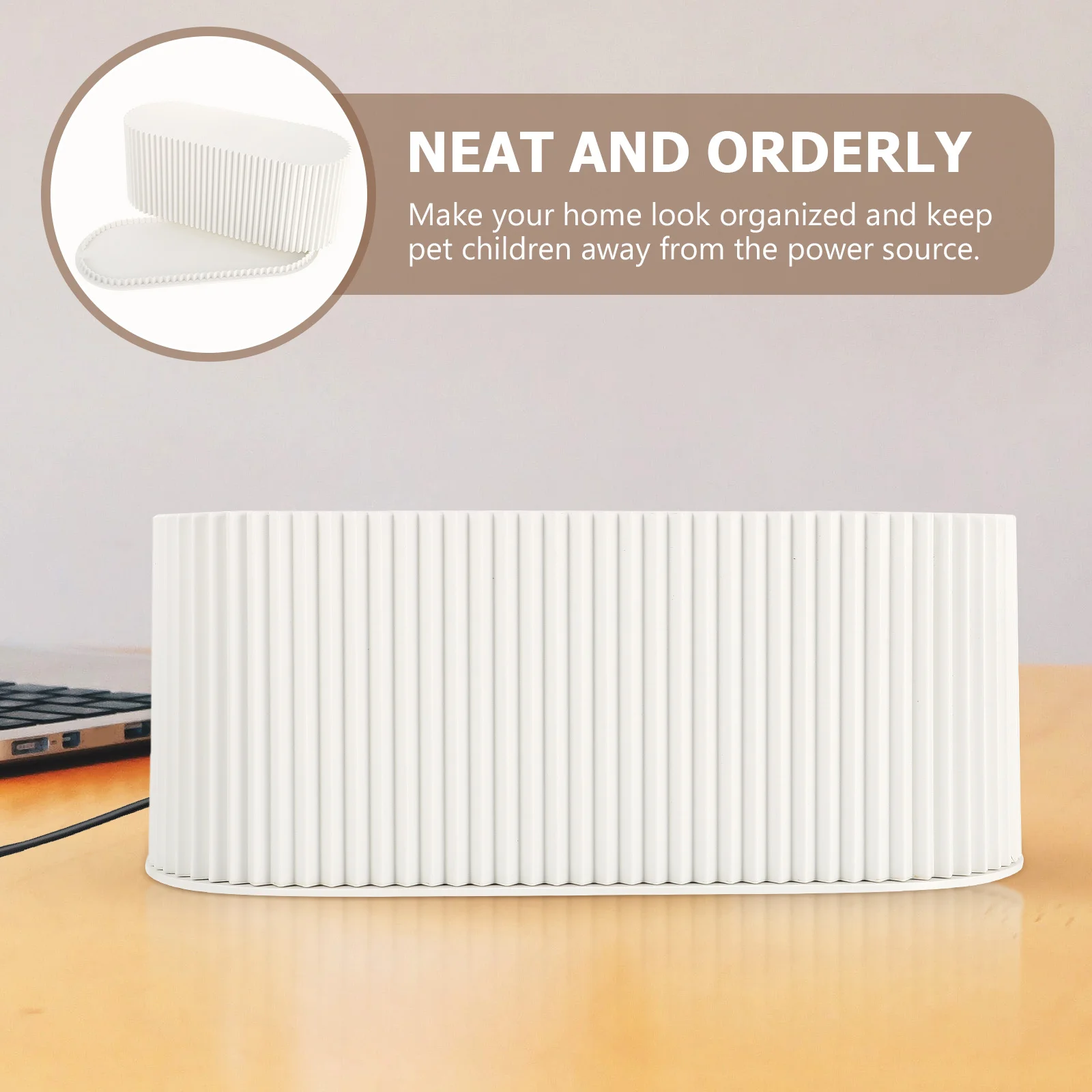 منظم كابلات سطح المكتب القوي، منظم سلك كبير للإكسسوارات المنزلية للحمام والمطبخ وغرفة المعيشة #1