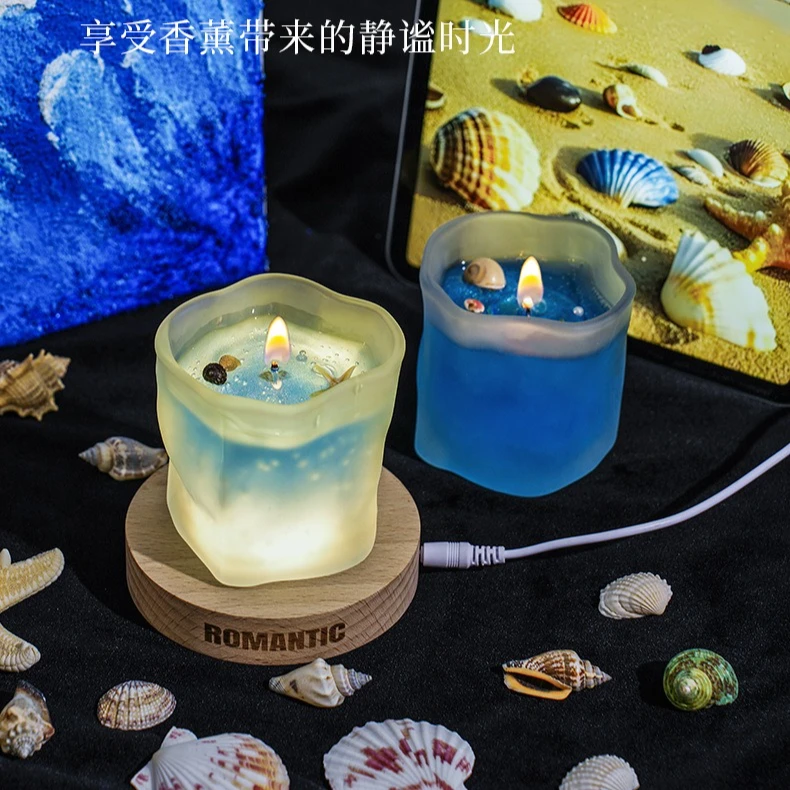 Atmosphere Marine Shell Scented Candles Home Decoration Indoor Long-lasting Fragrance Niche High-end Feel Birthday Gift