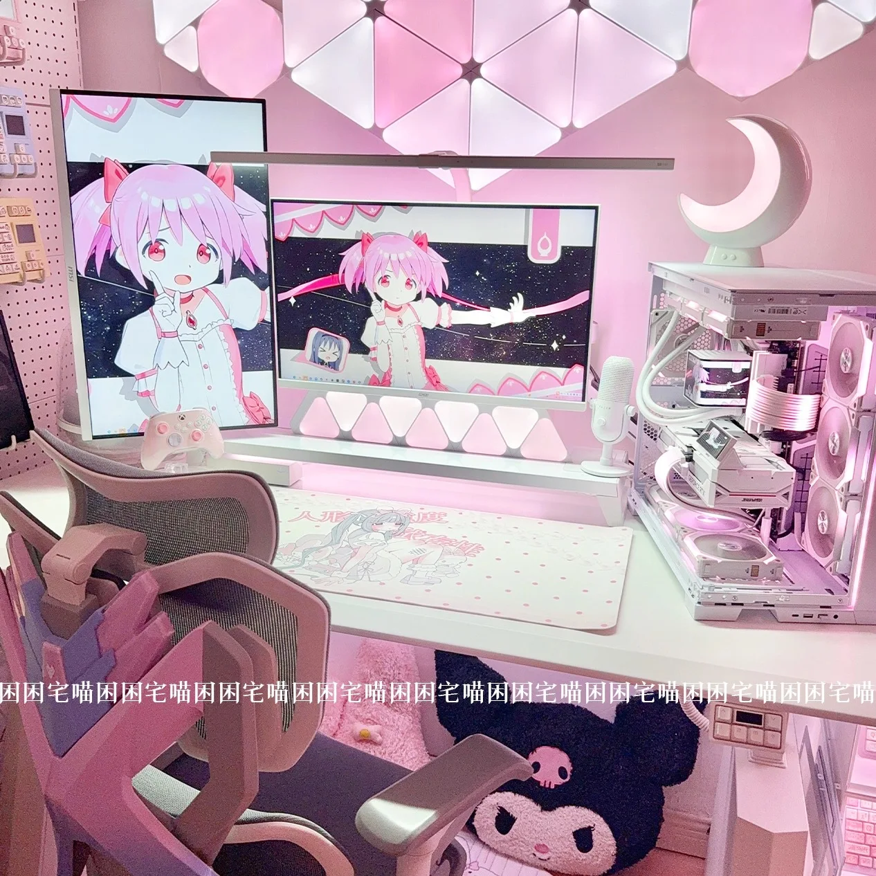 Série original de bonecas de menina, tapete de mesa de couro, mouse pad fofo e-sports