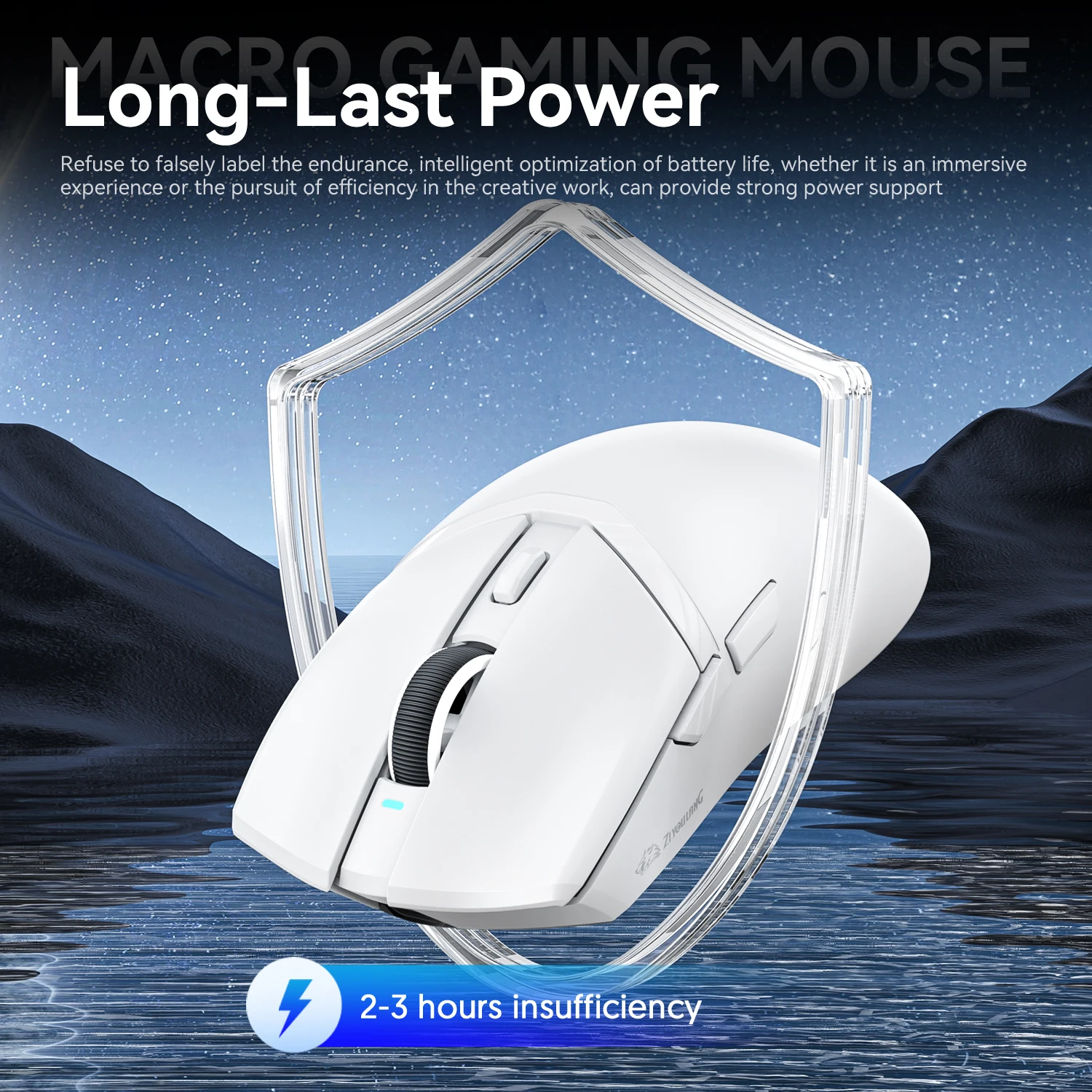 ZIYOULANG X2 Wireless Gaming Mouse, Bluetooth Tri-Mode, RGB