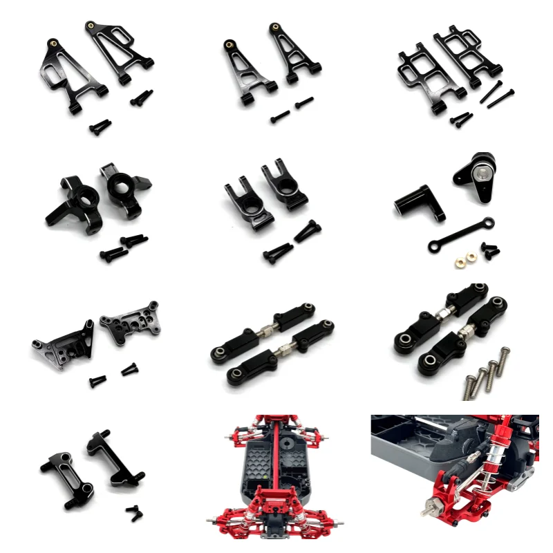 Metal Accessory MJX 14207 14208 RC 1/14 Remote Control Car Swing Arm Steering Cup Pull Rod Assembly Parts