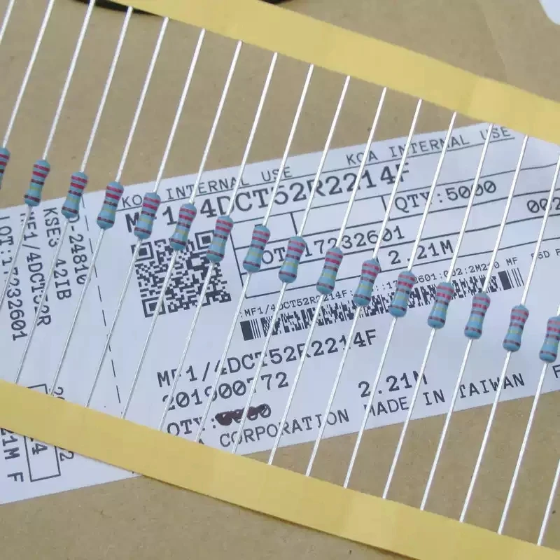 Japan KOA 1/4W 0.25W 2.21M 2M21 Resistance Copper Pin Metal Film