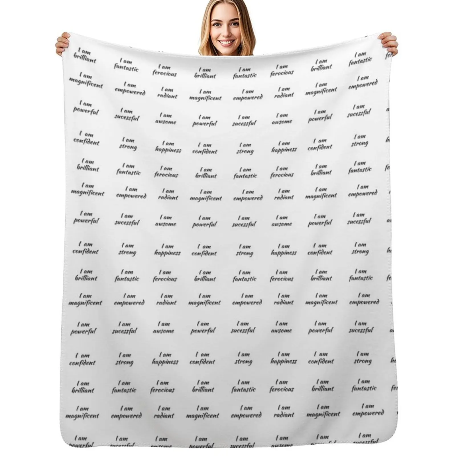 affirmation stickers, Black Throw Blanket Luxury St Loose Soft For Baby Camping For Sofa Thin Blankets