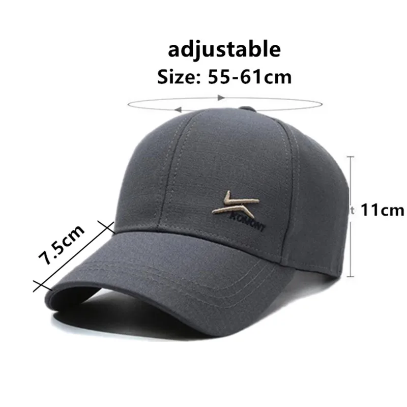 New Washed Cotton Curved Brim Hardtop Baseball Caps For Men And Women Golf Cap Camping Fishing Hat Simple Male Bone Party Hats