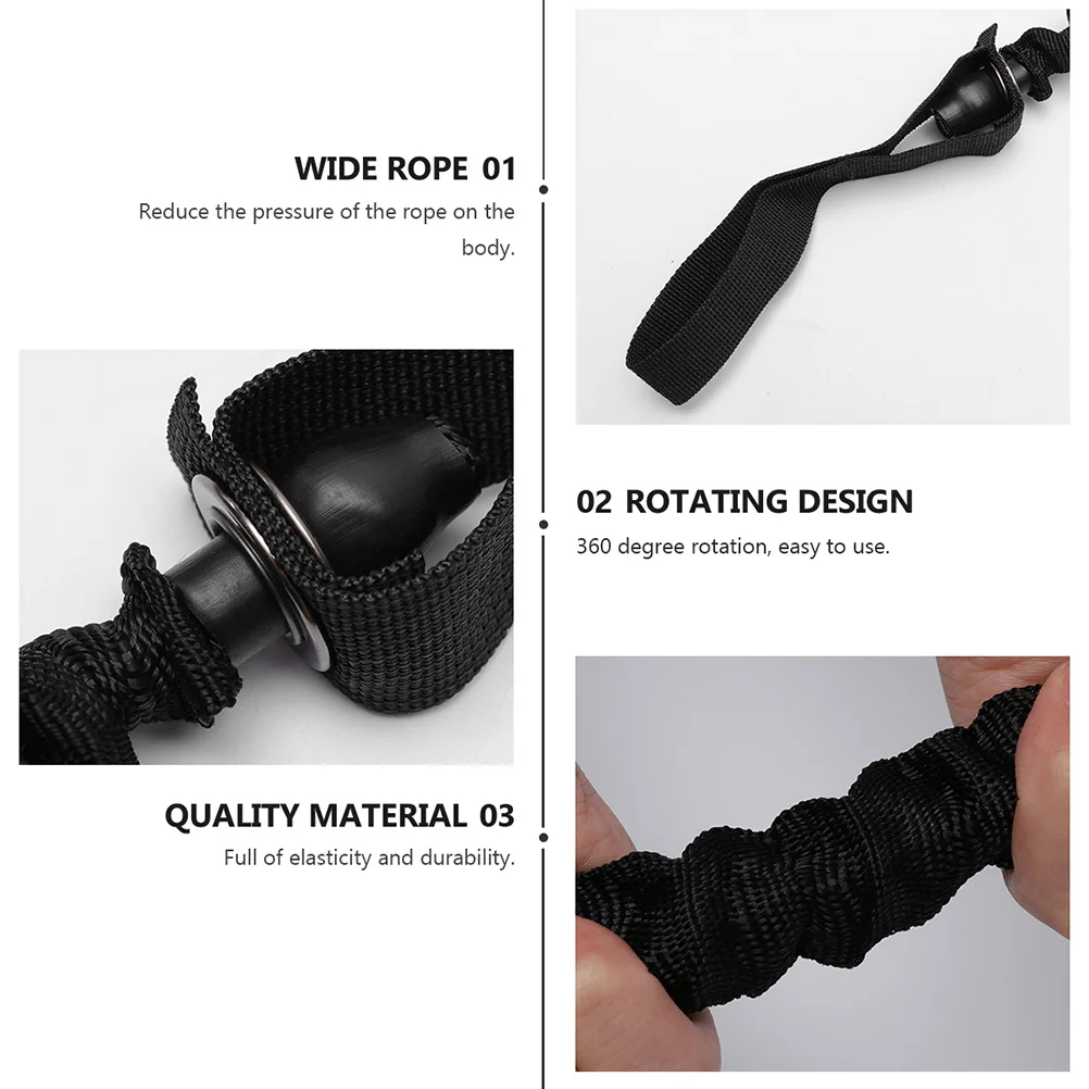 

4Pcs Workout Strength Ropes for Ab Roller Extended 24M Elastic Resistance Bands Ab Wheel Roller Straps Home Gym Training