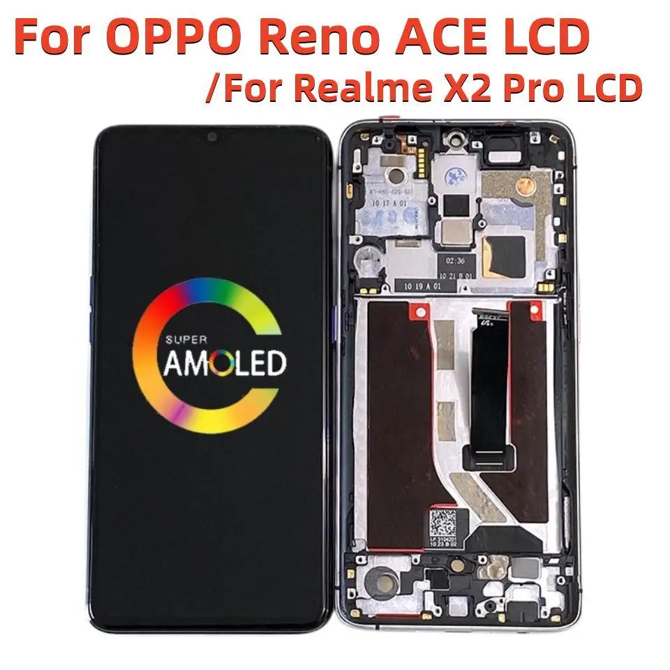 

AMOLED OLED 6.55" For OPPO Reno ACE LCD Touch Screen PCLM10 Panel Repair Accessories For Realme X2 Pro X2Pro RMX1931