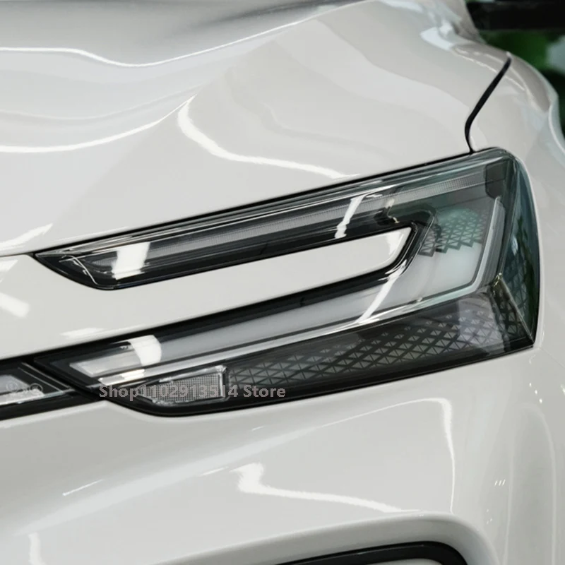 

For Rising Auto MARVEL R 2021-2022 Car Headlight Protective Film Vinyl Restoration Transparent Black TPU Car Sticker