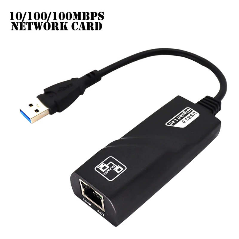 1000Mbps USB3.0 Wired USB To Rj45 Lan Ethernet Adapter Network Card For PC Laptop