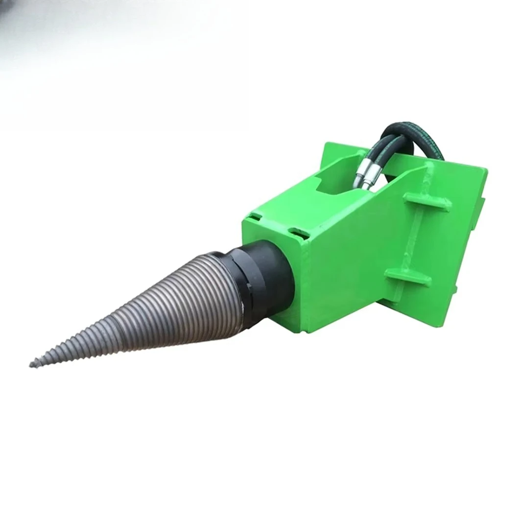 Mini Cone Log Splitter, Excavator Splitting Machine, Screw Wood Splitter