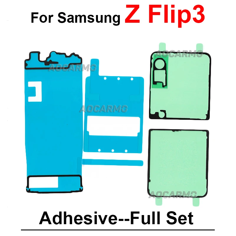 Back Cover And LCD Screen Adhesive For Samsung Galaxy Z Flip3 F7110 Rear Door Sticker Tape Glue