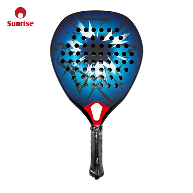 SA009 High Quality Carbon Fiber Teardrop Padel Racket Professional Intermediate Custom Diamond Design 260x260mm