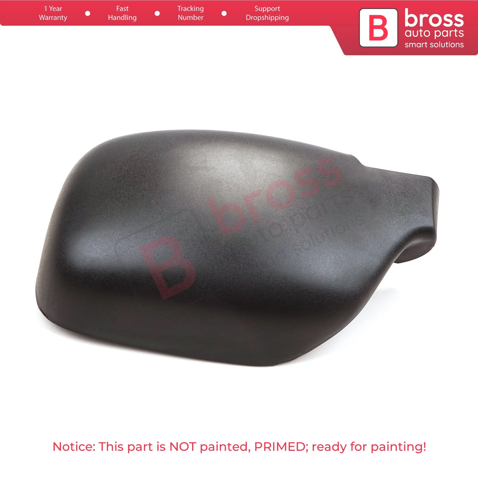 

BSP1110-1 Side Wing Mirror Scull Cap Cover Left 8200245171 for Renault Kangoo Nissan Kubistar 1997-2008 Peugeot 405