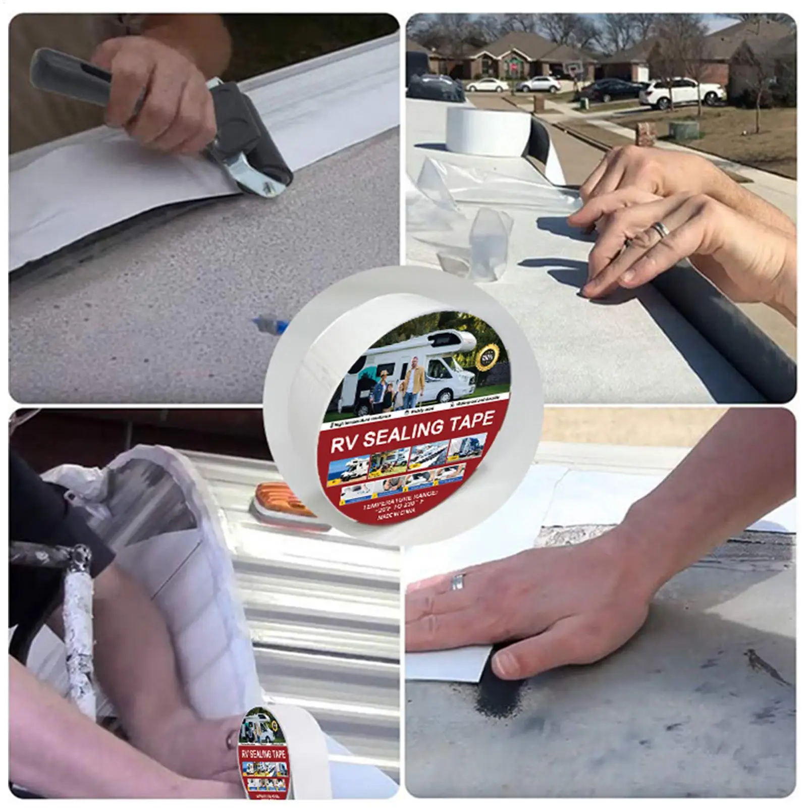 

RV Tape Camper Leak Repair Caravan Seam Tape For Road Trips Repairers Travelers Professionals Women Men Adults Fleet Managers