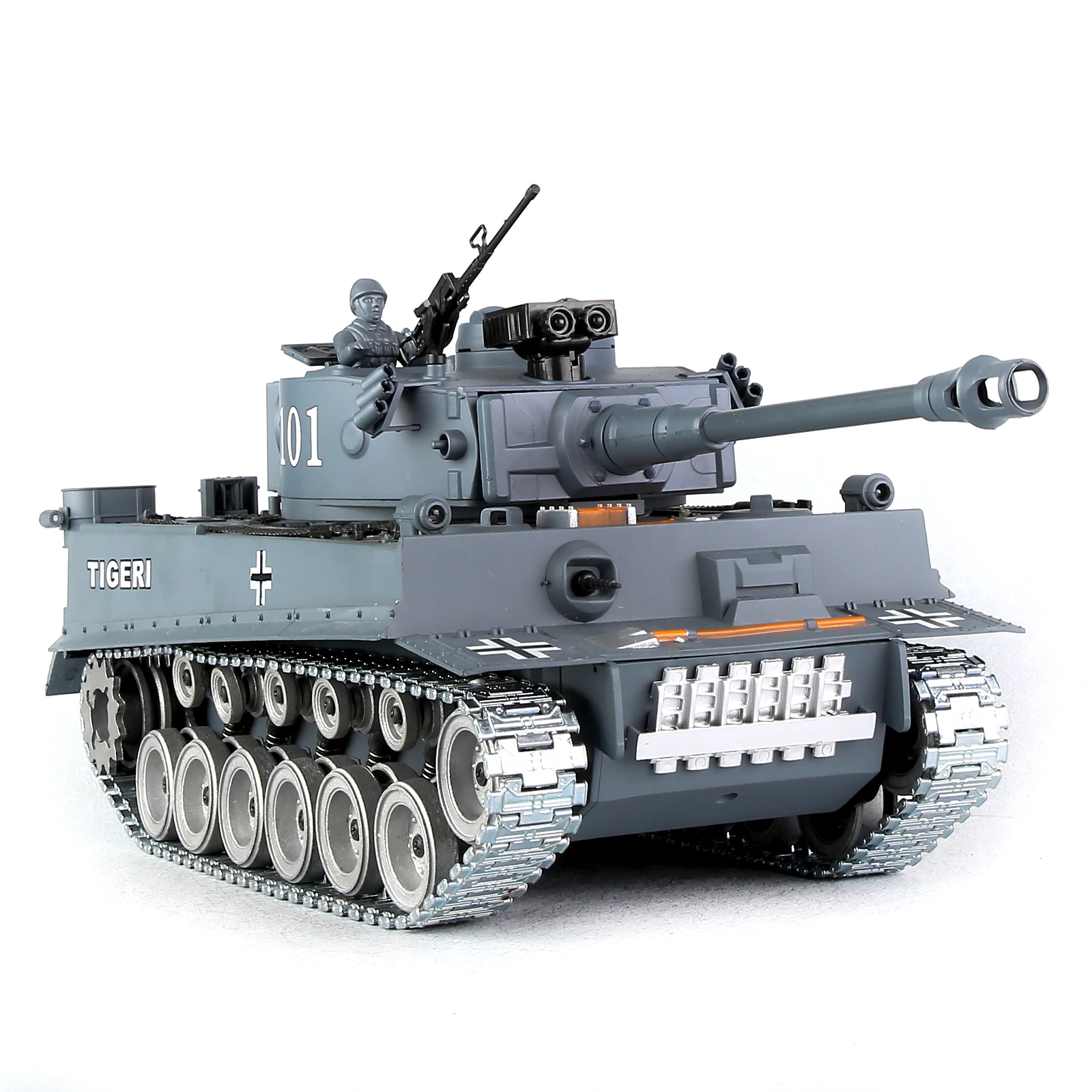 

German Tiger 812PRO Remote Control Tank 1：18 Scale Electric Charging RC Tank Water Bomb Simulation Inertial Tank Adult Model Toy