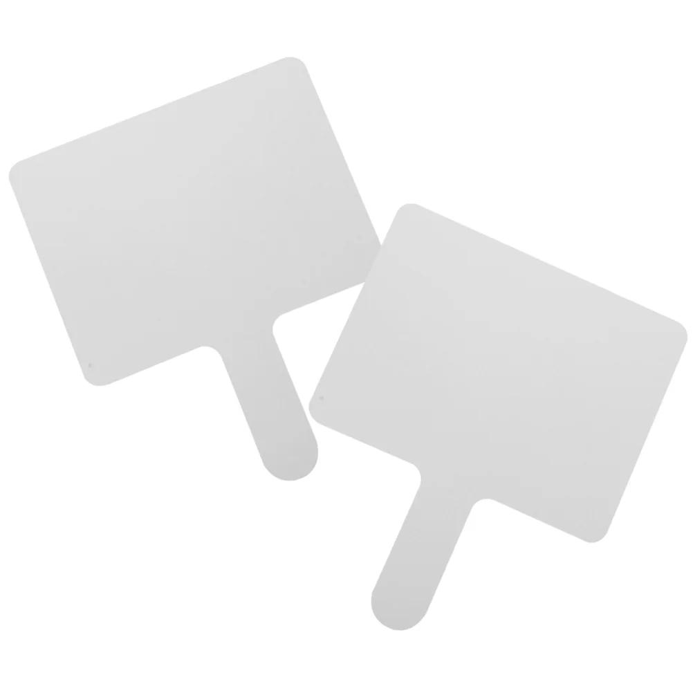 

2Pcs Answer Boards Lightweight Waterproof Supplies Student Dry Erase Paddles Daily Use Portable Reusable
