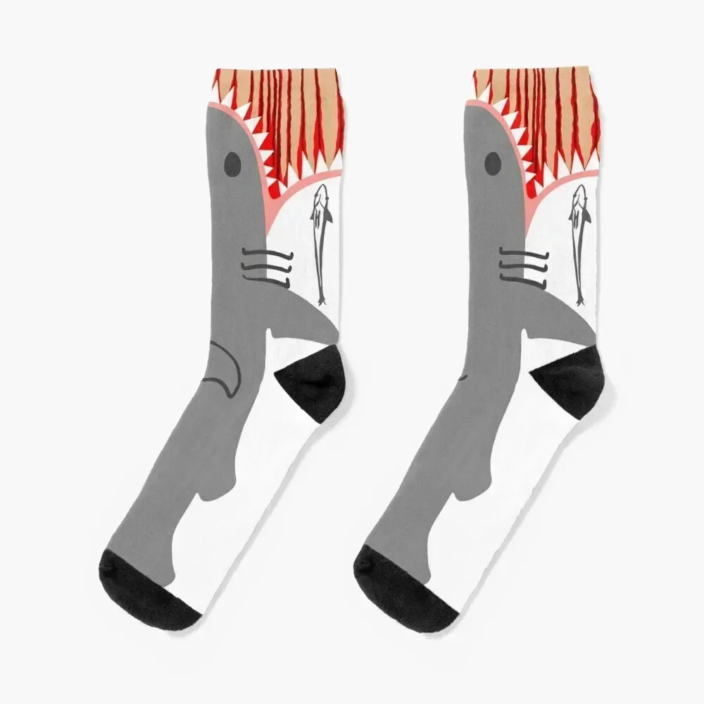 

Shark Attack Socks ankle FASHION Hiking boots anti-slip Socks For Man Women's