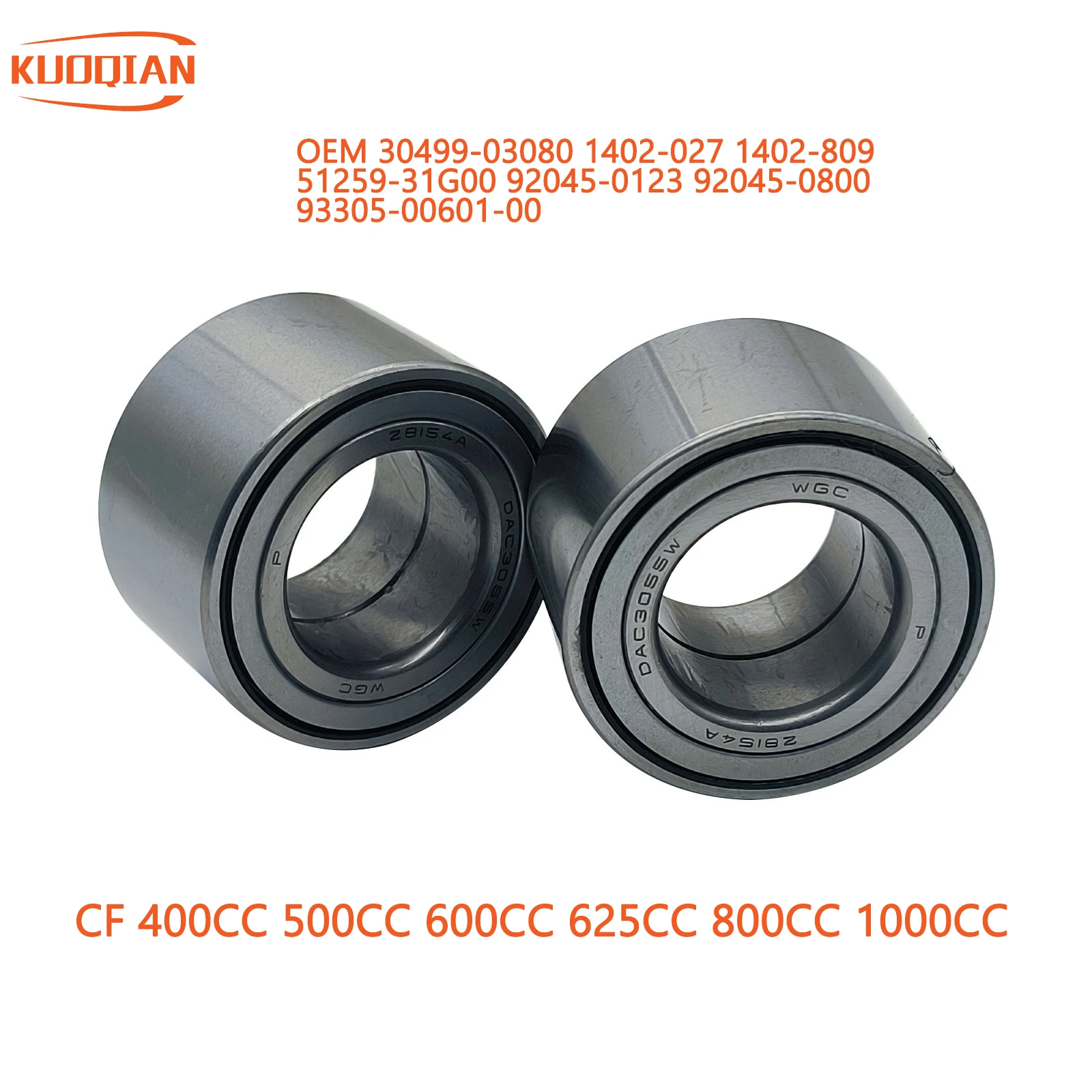 

Подшипник ступицы колеса DAC3055W для CF 400 500 520 550 600 625 800 1000 X5 X6 U6 X8 UTV ATV SSV CF Goes500 30499-03080