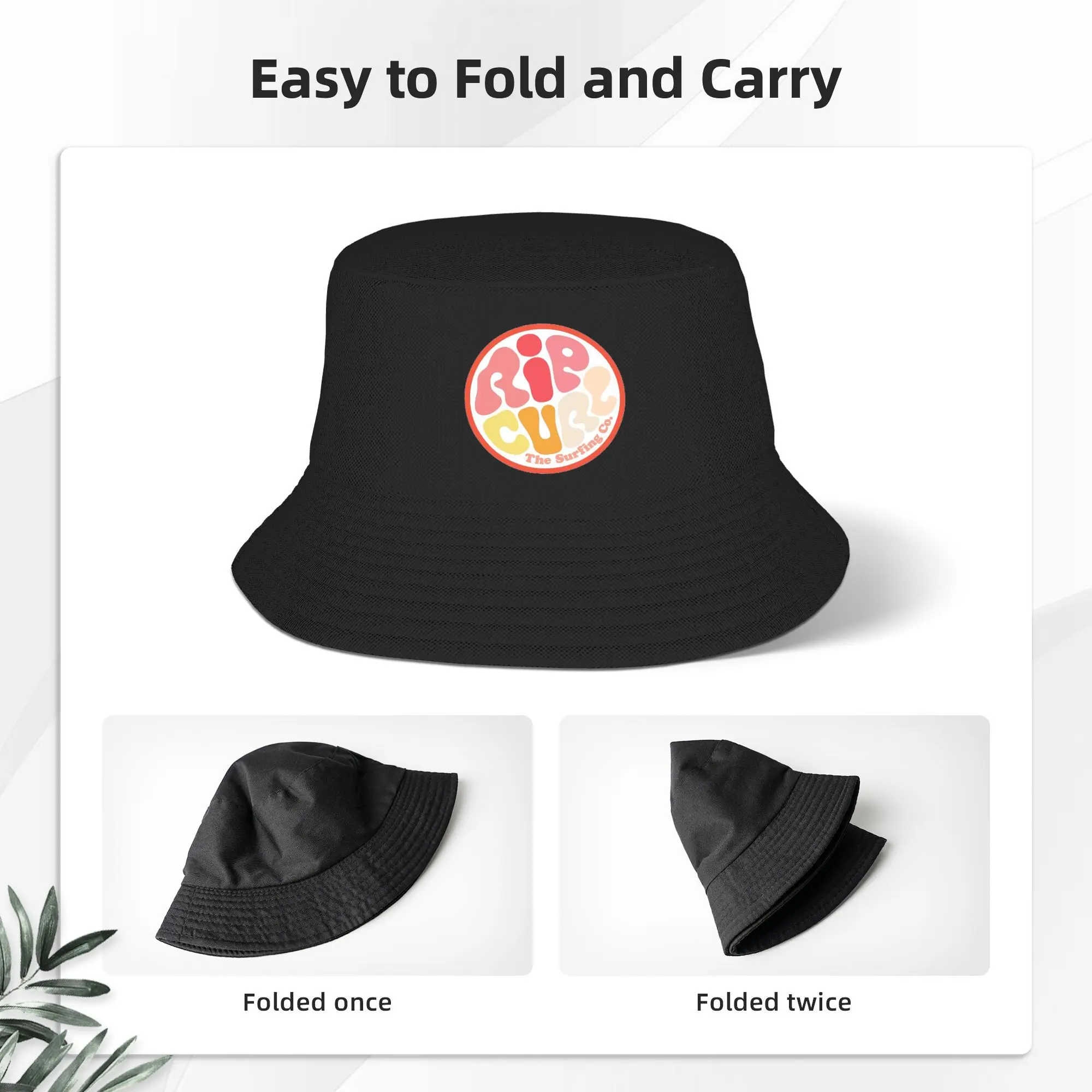 Surfing Rip Curl Bucket Hat Panama Bob Hats Outdoor Hip Hop Reversible For Summer Beach Fishing Unisex Fisherman Caps