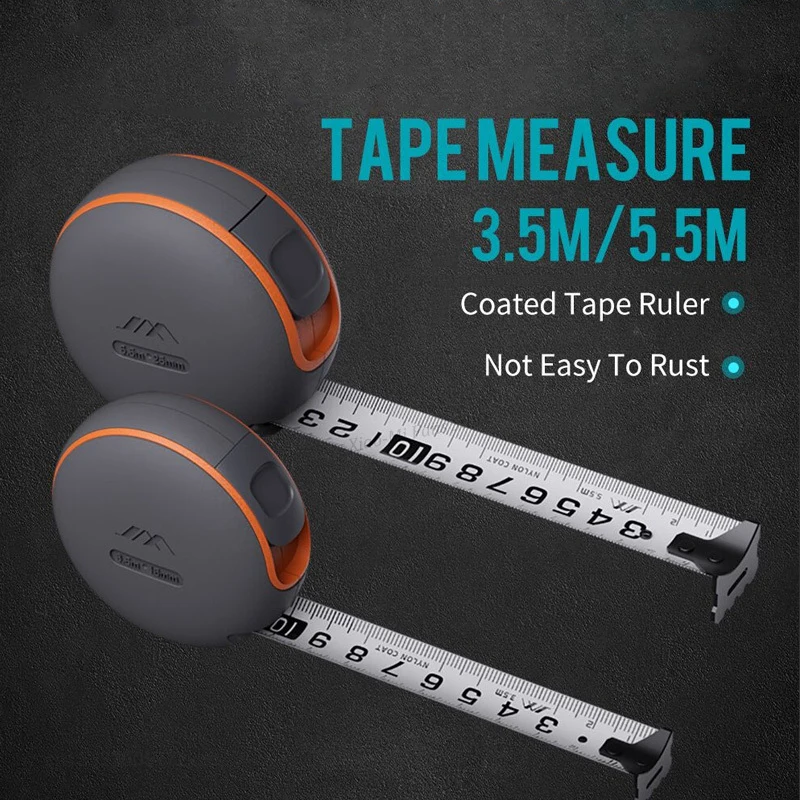 Xiaomi Jimihome Auto Self Lock Portable Tape Measure Coated Tape Ruler 5.5M/3.5M Waterproof and Resistant Steel Measuring Tape