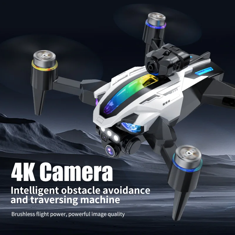 Dron S137 Rc con cámara HD, luz de flujo óptico sin escobillas para evitar obstáculos, Dron plegable Fpv, cuadricóptero con Control remoto, juguetes voladores