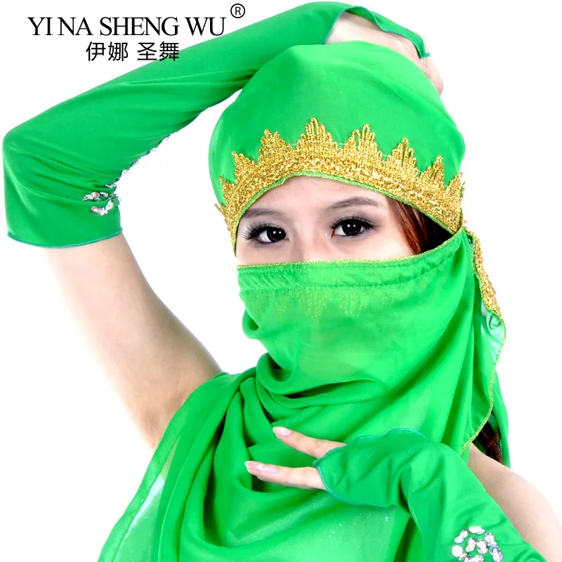 Buikdans Grote Sluier Sjaal Hoge Kwaliteit 120*70Cm Tribale Hoofddoek Zigeuner Sjaals Dans Sjaals Zigeuner Sjaal Grote Witte Uitvoering